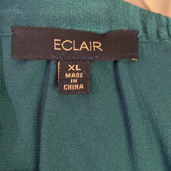❤️ Eclair Green Dressy Blouse size XL❤️ - Picture 6 of 7